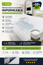 Protector de Colchón Premium Impermeable y Antifluido