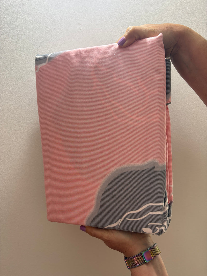 Juego de Sábanas Rosado Gris Premium 180 Hilos Ajuste Perfecto
