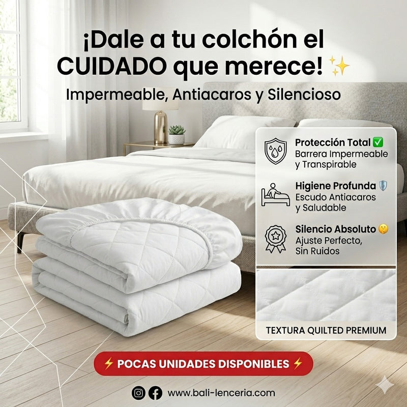 Protector de Colchón Premium Termosellado Antialérgico