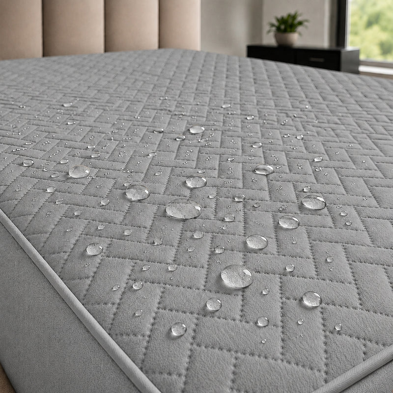 Protector impermeable gris plata